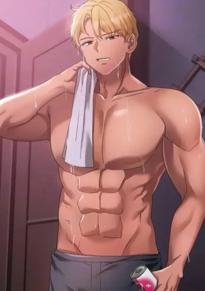 หนุ่มผิวแทนผมทอง