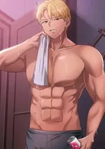 หนุ่มผิวแทนผมทอง